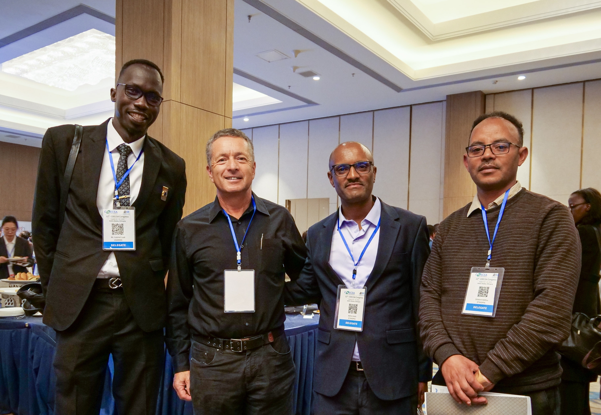 Conferences that advance sight G 4 Mr. Gabriel Laat, Dr. Geoff Tabin, Aklilu Haile, and Zelalem Addisu at COECSA 2025