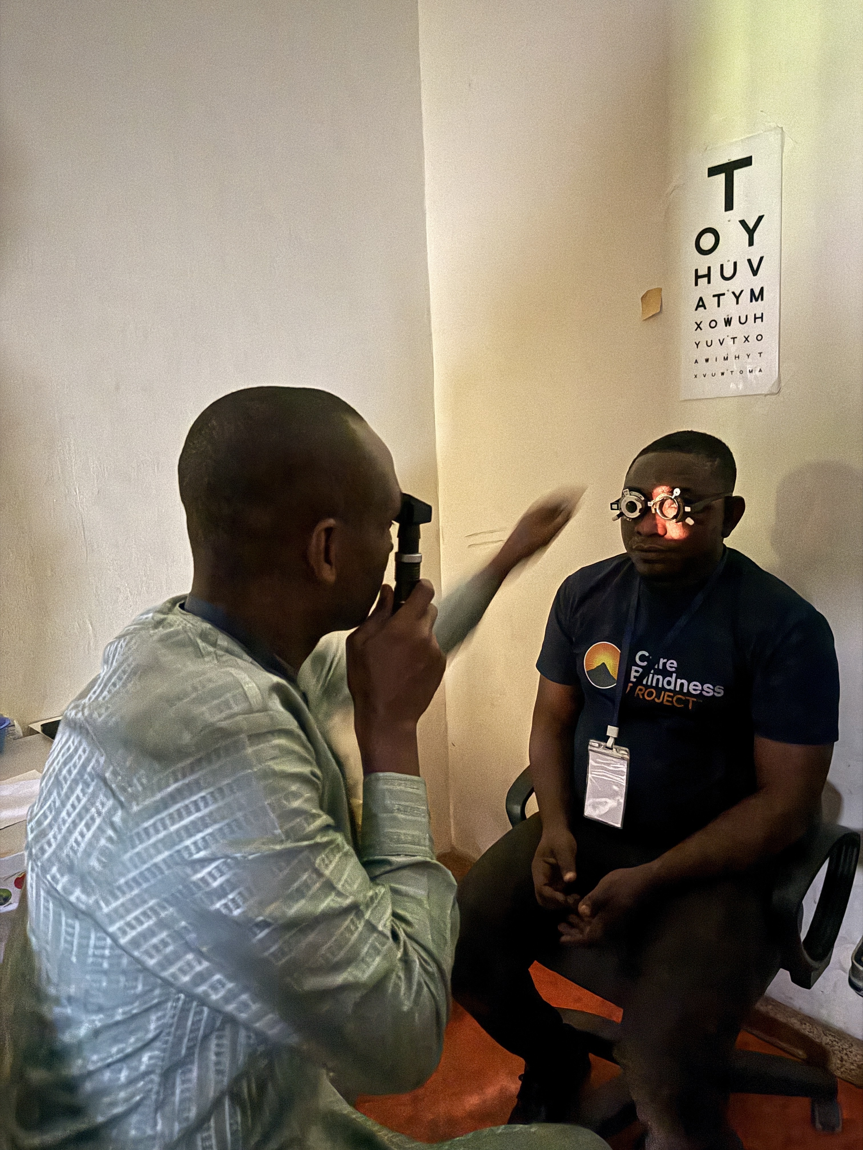 An eye exam is the first step toward saving someone's sight